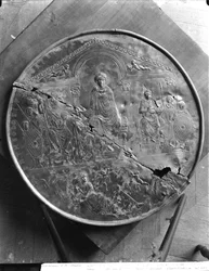 Scheibe von Theodosius I. (347-395) der Große, ca. 379-395